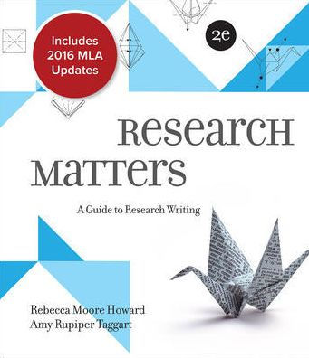 Research Matters MLA 2016 Update / Edition 2