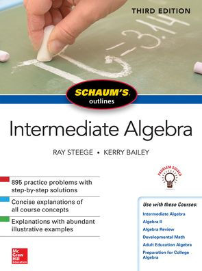 Schaum's Outline of Intermediate Algebra, Third Edition