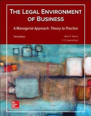 Loose Leaf for Legal Environment of Business, A Managerial Approach: Theory to Practice / Edition 3