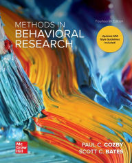 Download free epub books google Loose Leaf for Methods in Behavioral Research / Edition 14 by Paul C. Cozby, Scott Bates