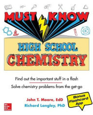 Kindle downloads free books Must Know High School Chemistry PDB RTF PDF 9781260453096 by John T. Moore, Richard H. Langley in English