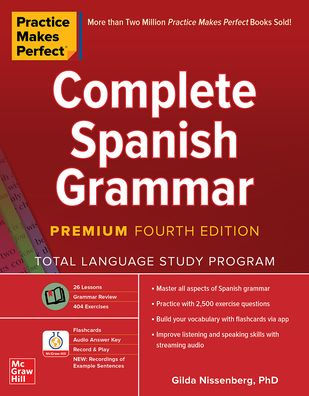 Image of Practice Makes Perfect: Complete Spanish Grammar book.