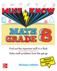 Title: Must Know Math Grade 8, Author: Nicholas Falletta