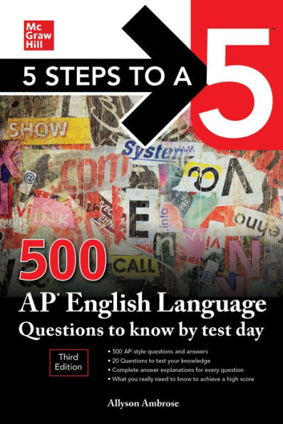 5 Steps to a 5: 500 AP English Language Questions Know by Test Day, Third Edition