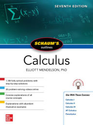 Title: Schaum's Outline of Calculus, Seventh Edition, Author: Elliott Mendelson