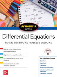 Title: Schaum's Outline of Differential Equations, Fifth Edition, Author: Richard Bronson