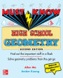 Must Know High School Geometry, Second Edition