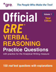 Title: Official GRE Verbal Reasoning Practice Questions, Third Edition, Volume 1, Author: Educational Testing Service