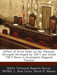 Title: Effect of Rivet Holes on the Ultimate Strength Developed by 24s-T and Alclad 75s-T Sheet in Incomplete Diagonal Tension, Author: L Ross Levin