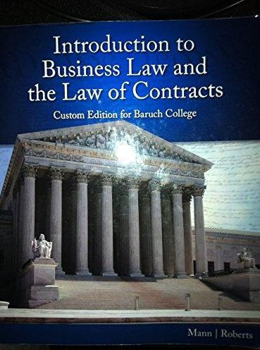 Business Law: Law 9800 (Custom)