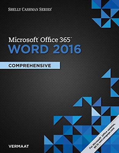 Shelly Cashman Series MicrosoftOffice 365 & Word 2016: Comprehensive / Edition 1