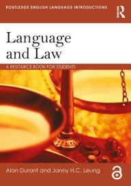 Title: Language and Law: A resource book for students, Author: Alan Durant