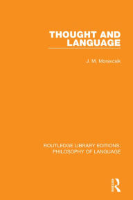 Title: Thought and Language, Author: J. M. Moravcsik