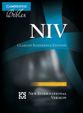 NIV Clarion Reference Bible, Black Calf Split Leather, NI484:X