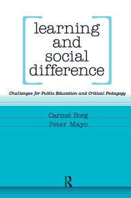 Title: Learning and Social Difference, Author: Peter Mayo
