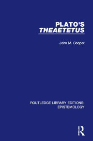 Title: Plato's Theaetetus, Author: John M. Cooper