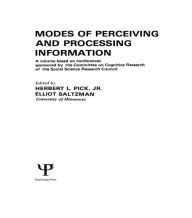 Title: Modes of Perceiving and Processing Information, Author: H. L. Pick