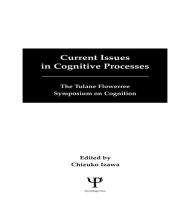 Title: Current Issues in Cognitive Processes: The Tulane Flowerree Symposia on Cognition, Author: Chizuko Izawa