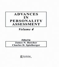 Title: Advances in Personality Assessment: Volume 4, Author: J. N. Butcher