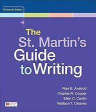 Title: The St. Martin's Guide to Writing, Author: Rise B. Axelrod
