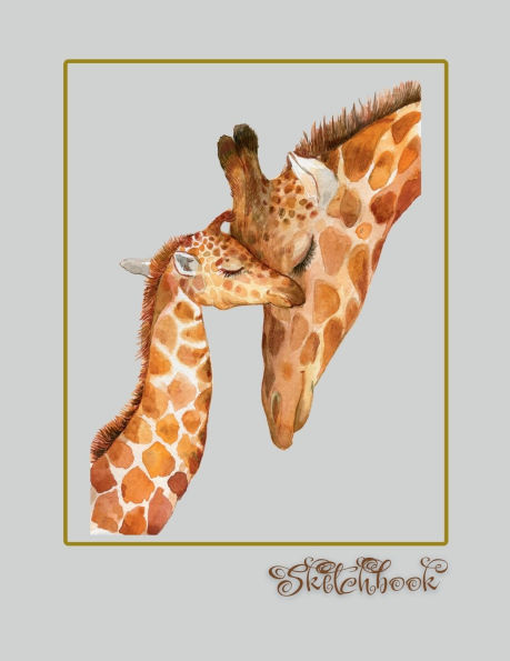 Sketchbook Large 8.5" x 11" Giraffe: Sketchbook, Large 8.5" x 11", 100 Pages, Perfect For Everyone, Crayons, Pencils, Drawing And Sketching
