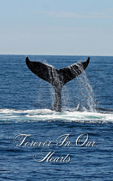 Forever In Our Hearts Whale Dive: Memorial Funeral Book of Remembrance, Condolence, Guest Messages