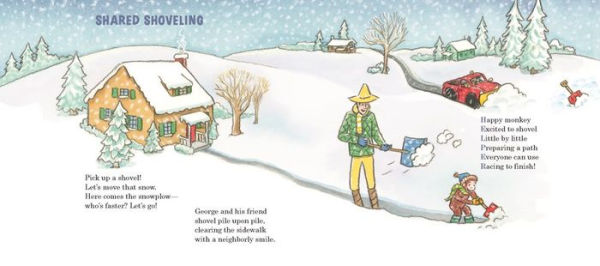 Curious George Curious About Winter: A Winter and Holiday Book for Kids