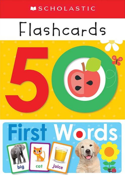 Flashcards: 50 First Words (Scholastic Early Learners)