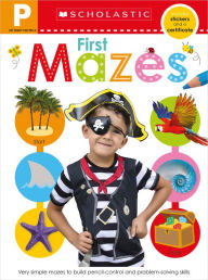Free computer phone book download Get Ready for Pre-K Skills Workbook: First Mazes (Scholastic Early Learners) in English