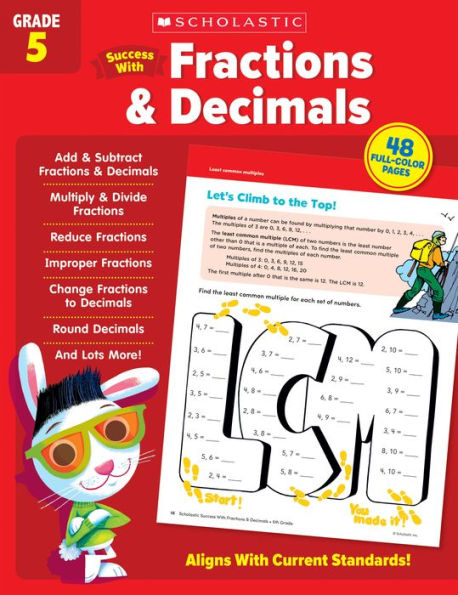 Scholastic Success with Fractions & Decimals Grade 5 Workbook