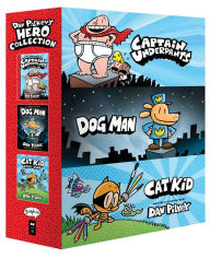 Dav Pilkey's Hero Collection: 3-Book Boxed Set (Captain Underpants #1, Dog Man #1, Cat Kid Comic Club #1)