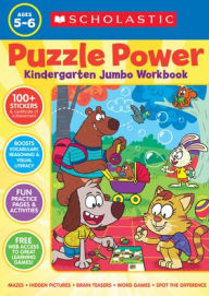 Title: Puzzle Power Kindergarten Jumbo Workbook, Author: Scholastic