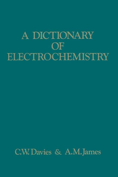 A Dictionary of Electrochemistry