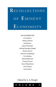 Title: Recollections of Eminent Economists, Author: J.A.  Kregel