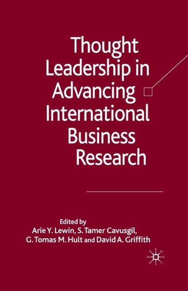 Thought Leadership Advancing International Business Research