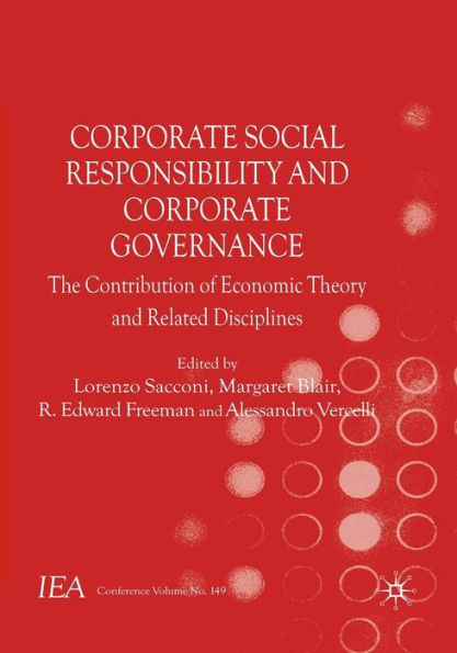 Corporate Social Responsibility and Governance: The Contribution of Economic Theory Related Disciplines