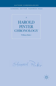 Title: A Harold Pinter Chronology, Author: W. Baker