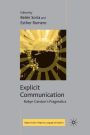 Explicit Communication: Robyn Carston's Pragmatics