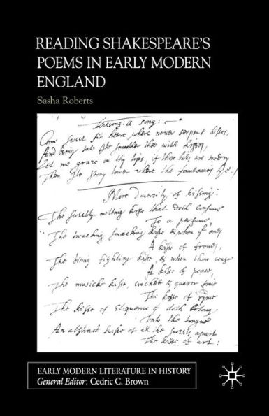 Reading Shakespeare's Poems Early Modern England