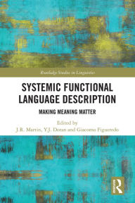 Title: Systemic Functional Language Description: Making Meaning Matter, Author: J.R. Martin