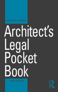Title: Architect's Legal Pocket Book, Author: Matthew Cousins
