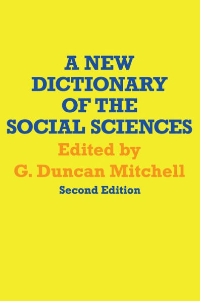 A New Dictionary of the Social Sciences