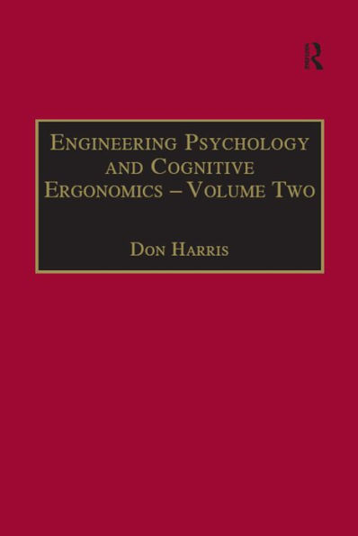 Engineering Psychology and Cognitive Ergonomics: Volume 2: Job Design and Product Design