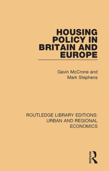 Housing Policy in Britain and Europe