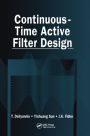 Continuous-Time Active Filter Design