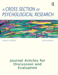 Title: A Cross Section of Psychological Research: Journal Articles for Discussion and Evaluation, Author: Andrea Milinki