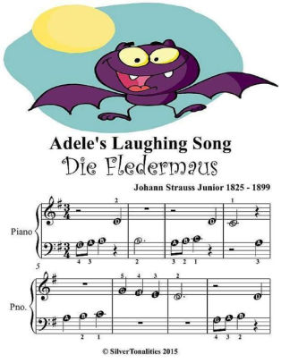 Adeles Laughing Song Die Fledermaus Beginner Tots Piano Sheet Musicnook Book - 