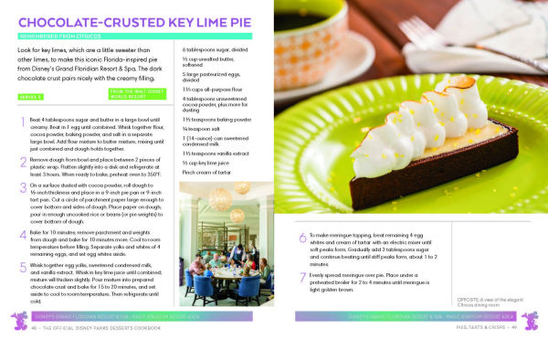 The Official Disney Parks Desserts Cookbook: Remembering 101 Sweet Delicious Disney Recipes