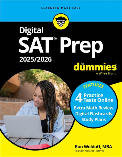 Digital SAT Prep 2025/2026 For Dummies: Book + 4 Practice Tests & Flashcards Online