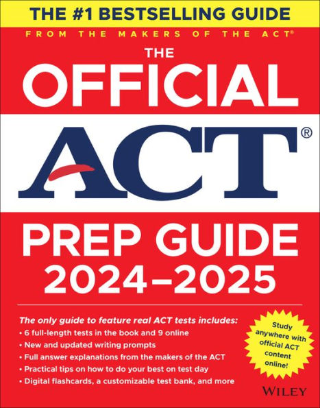The Official ACT Prep Guide 2024-2025: Book + 9 Practice Tests + 400 Digital Flashcards + Online Course